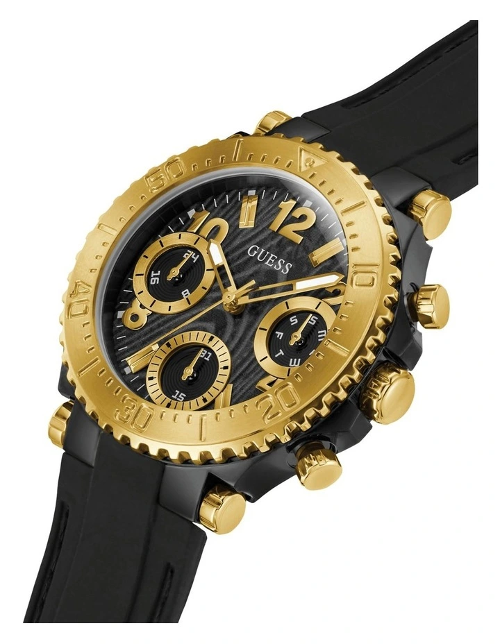 Guess Cosmic GW0466L1 Silicone Watch In Black 4 Guess Cosmic GW0466L1 Silicone Watch In Black - Image 4
