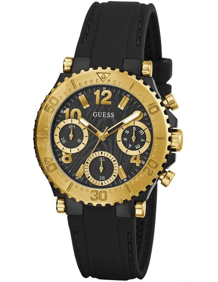 Guess Cosmic GW0466L1 Silicone Watch In Black 5 Guess Cosmic GW0466L1 Silicone Watch In Black - Image 5