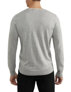 Oxford Lenny Cashmere Blend Pullover In Melange Grey 8 Oxford Lenny Cashmere Blend Pullover In Melange Grey -Myer Clothing Shop 948171430 3 720x928