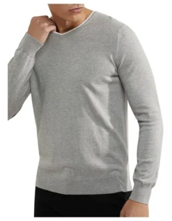 Oxford Lenny Cashmere Blend Pullover In Melange Grey 9 Oxford Lenny Cashmere Blend Pullover In Melange Grey -Myer Clothing Shop 948171430 4 720x928