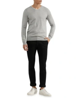 Oxford Lenny Cashmere Blend Pullover In Melange Grey 10 Oxford Lenny Cashmere Blend Pullover In Melange Grey -Myer Clothing Shop 948171430 5 720x928