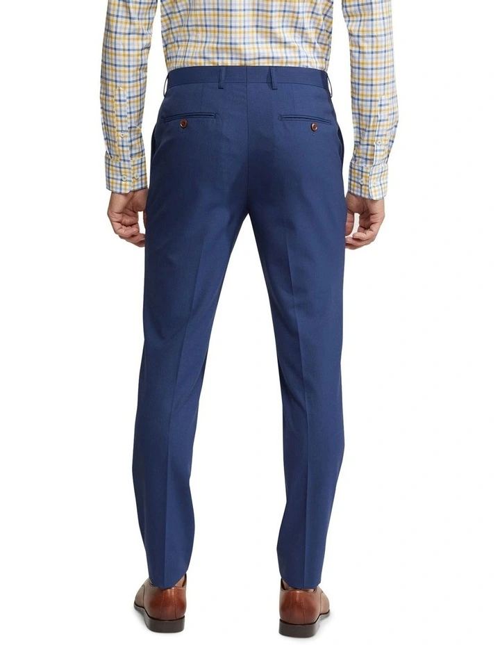 Oxford Byron Wool Stretch Suit Trousers In Blue 3 Oxford Byron Wool Stretch Suit Trousers In Blue - Image 3