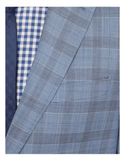 Oxford New Hopkins Wool Checked Suit Jacket In Blue -Myer Clothing Shop 948172690 6 1 720x928