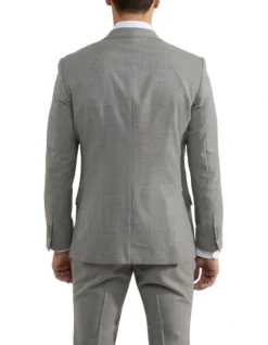 Oxford New Hopkins Wool Stretch Suit Jacket In Grey -Myer Clothing Shop 948173140 3 720x928