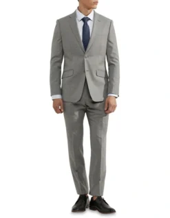 Oxford New Hopkins Wool Stretch Suit Jacket In Grey -Myer Clothing Shop 948173140 5 720x928