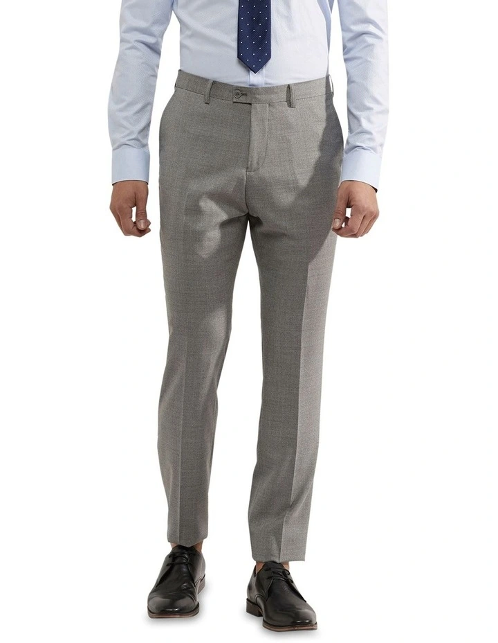 Oxford Hopkins Wool Stretch Suit Trousers In Grey 1 Oxford Hopkins Wool Stretch Suit Trousers In Grey