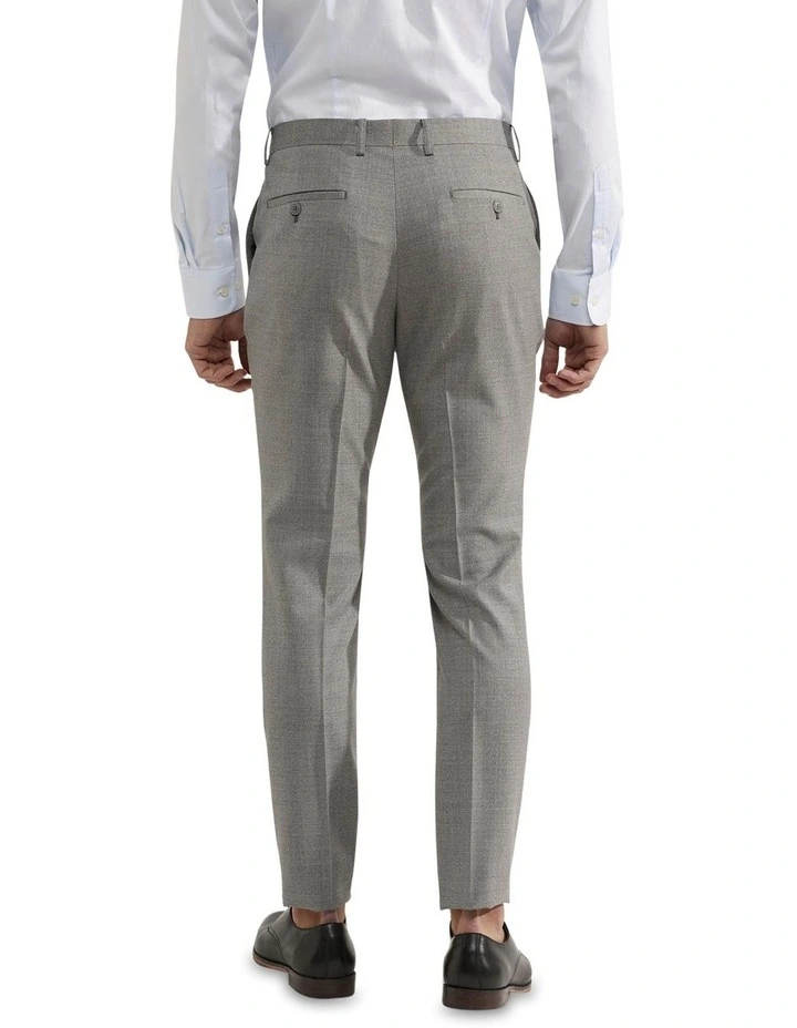 Oxford Hopkins Wool Stretch Suit Trousers In Grey 3 Oxford Hopkins Wool Stretch Suit Trousers In Grey - Image 3