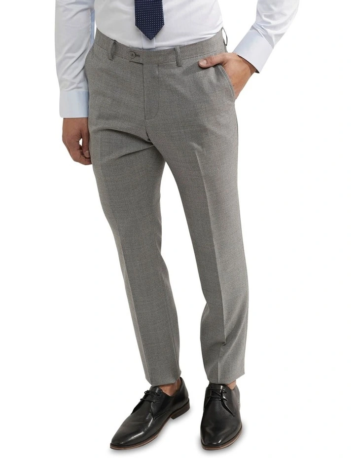 Oxford Hopkins Wool Stretch Suit Trousers In Grey 4 Oxford Hopkins Wool Stretch Suit Trousers In Grey - Image 4