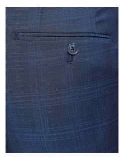 Oxford Byron Wool Checked Suit Trousers In Blue 11 Oxford Byron Wool Checked Suit Trousers In Blue -Myer Clothing Shop 948173590 6 720x928