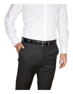 Van Heusen Leather Reversible Belt Patent/Matte In Black -Myer Clothing Shop 948247570 4 720x928