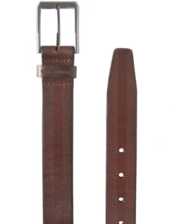 Van Heusen Leather Belt In Brown