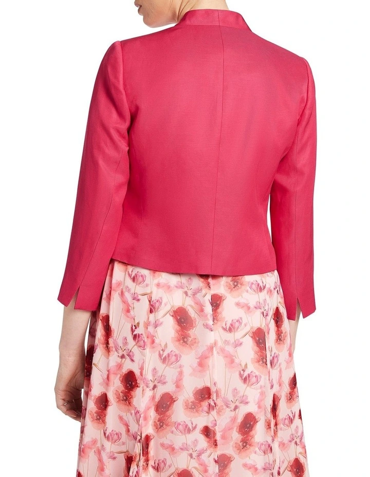 Leia Cropped Jacket In Jam 3 Leia Cropped Jacket In Jam - Image 3