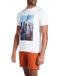 Downtown Graphic T-shirt In White