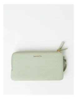 Whitney Leather Flapover Wallet In Mint -Myer Clothing Shop 948446470 3 720x928
