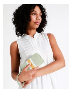 Whitney Leather Flapover Wallet In Mint -Myer Clothing Shop 948446470 4 720x928