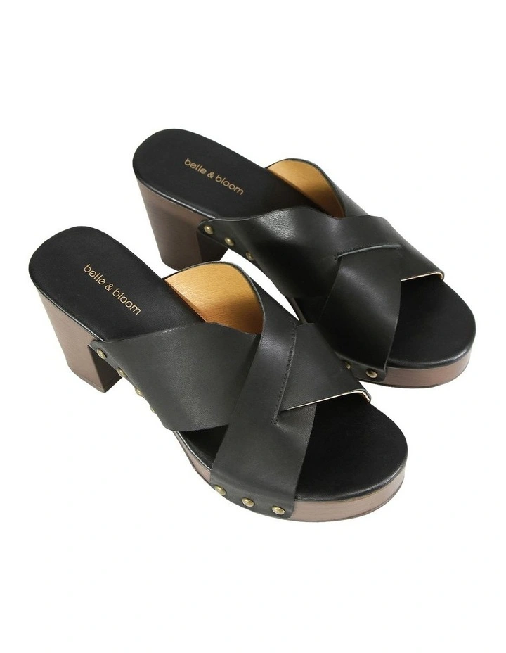 Midtown Clog Mule In Black 3 Midtown Clog Mule In Black - Image 3