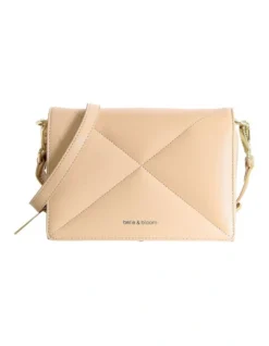 Moonlit Drive Leather Crossbody Bag In Brown