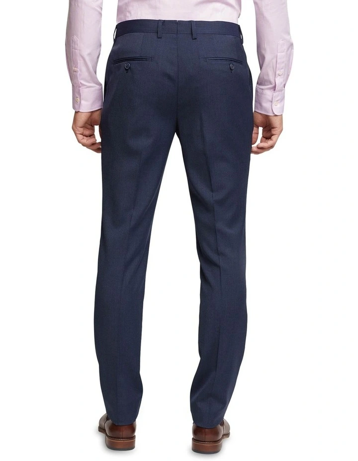 Oxford Auden Wool Stretch Suit Trousers In Gunmetal 2 Oxford Auden Wool Stretch Suit Trousers In Gunmetal - Image 2