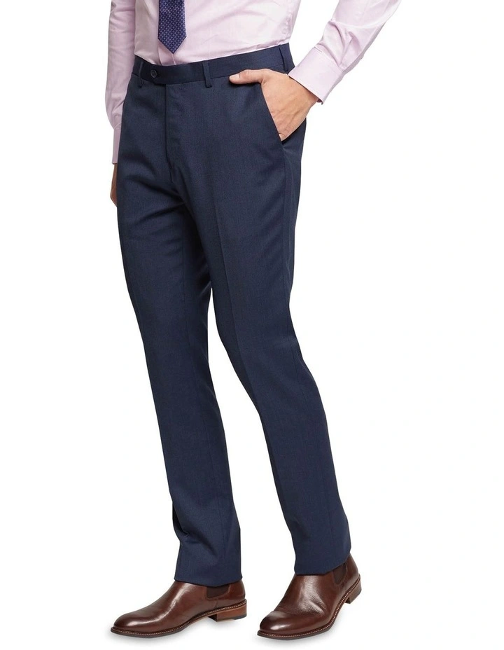 Oxford Auden Wool Stretch Suit Trousers In Gunmetal 3 Oxford Auden Wool Stretch Suit Trousers In Gunmetal - Image 3