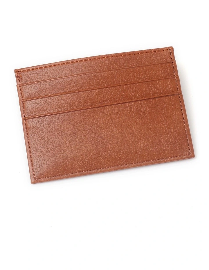 Avoca Minimalist Card Holder In Brown 2 Avoca Minimalist Card Holder In Brown - Image 2