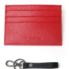 Avoca Minimalist Unisex Card Holder In Red