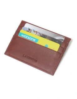 Avoca Minimalist Card Holder In Dark Brown -Myer Clothing Shop 948704410 4 720x928