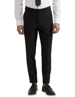 Oxford Byron Wool Suit Trousers In Black