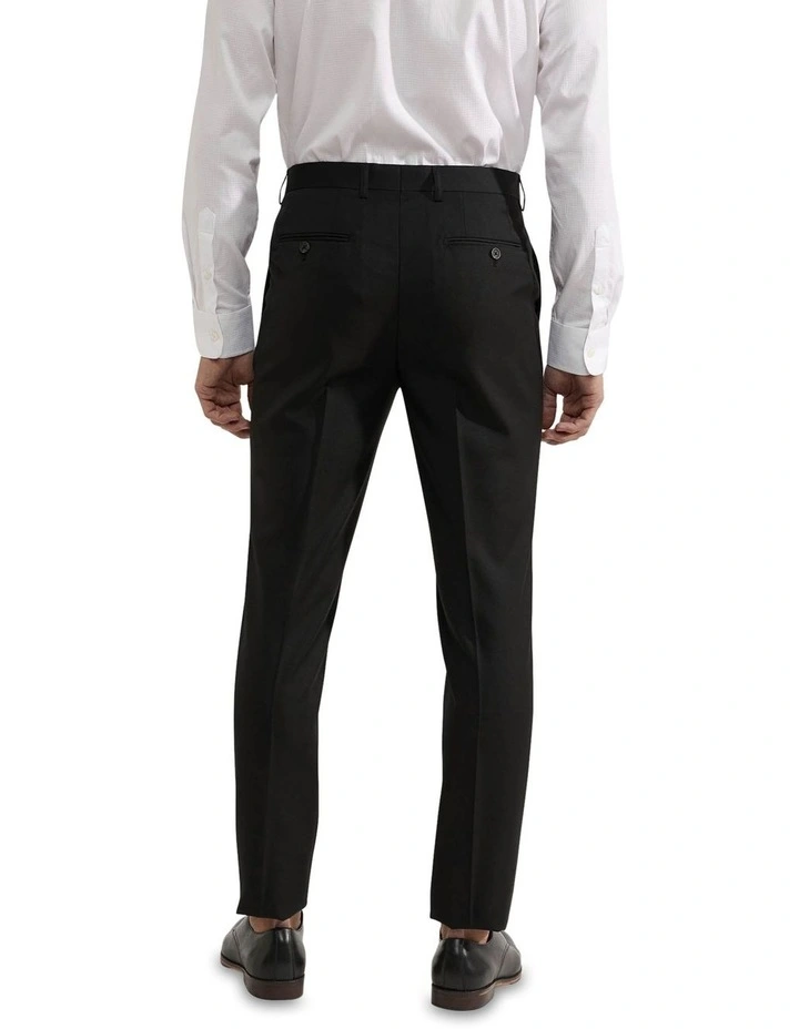 Oxford Byron Wool Suit Trousers In Black 3 Oxford Byron Wool Suit Trousers In Black - Image 3