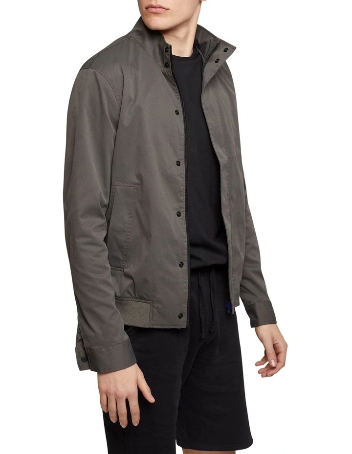 Oxford Barkley Bomber Jacket In Dark Olive 2 Oxford Barkley Bomber Jacket In Dark Olive - Image 2