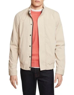 Oxford Barkley Bomber Jacket In Sand