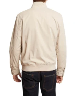 Oxford Barkley Bomber Jacket In Sand -Myer Clothing Shop 948739960 3 720x928