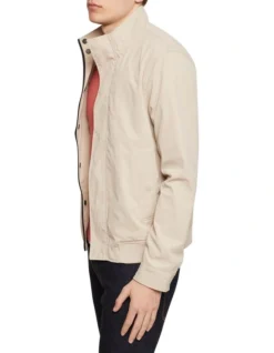 Oxford Barkley Bomber Jacket In Sand -Myer Clothing Shop 948739960 7 720x928