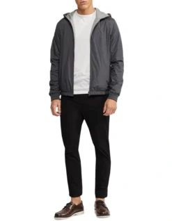 Oxford Reversible Bomber Jacket In Charcoal/Grey 10 Oxford Reversible Bomber Jacket In Charcoal/Grey -Myer Clothing Shop 948741490 5 720x928