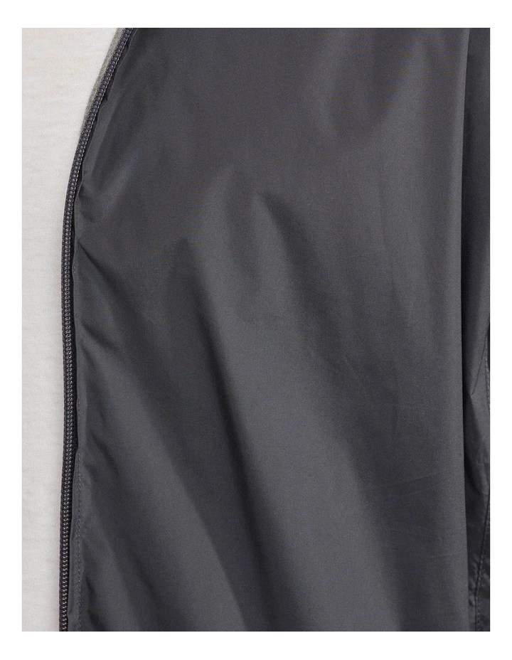 Oxford Reversible Bomber Jacket In Charcoal/Grey 6 Oxford Reversible Bomber Jacket In Charcoal/Grey - Image 6