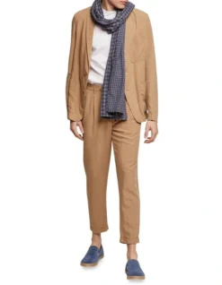 Oxford Garrad Tencel Linen Casual Trousers In Sand -Myer Clothing Shop 948749590 5 720x928