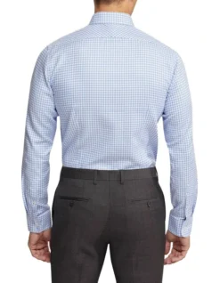 Oxford Beckton Dobby Shirt In Cornflower Blue -Myer Clothing Shop 948782440 3 1 720x928