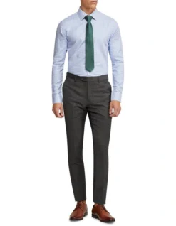 Oxford Beckton Dobby Shirt In Cornflower Blue -Myer Clothing Shop 948782440 5 1 720x928