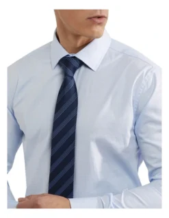 Oxford Beckton Checked Shirt In Sky -Myer Clothing Shop 948783070 4 720x928