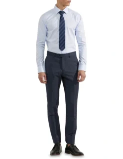 Oxford Beckton Checked Shirt In Sky -Myer Clothing Shop 948783070 5 720x928