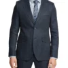 Oxford Blake Linen Blazer In Navy