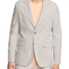 Oxford Blake Linen Cotton Blazer In Grey