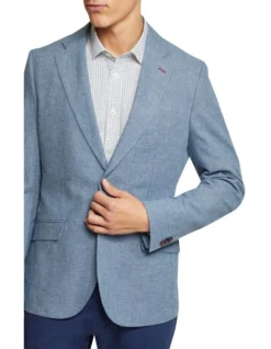 Oxford Milton Unlined Blazer In Blue -Myer Clothing Shop 948784420 4 720x928