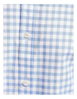 Oxford Beckton Checked Shirt In Light Blue -Myer Clothing Shop 948784870 6 720x928