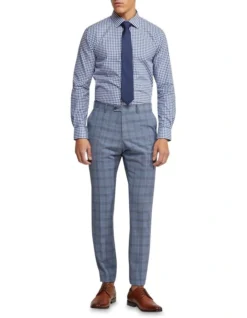 Oxford Beckton Checked Shirt In Blue/White 9 Oxford Beckton Checked Shirt In Blue/White -Myer Clothing Shop 948785950 4 720x928