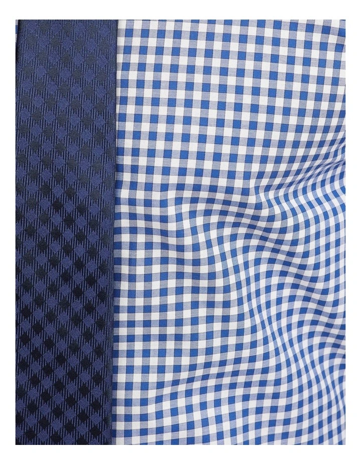 Oxford Beckton Checked Shirt In Blue/White 6 Oxford Beckton Checked Shirt In Blue/White - Image 6