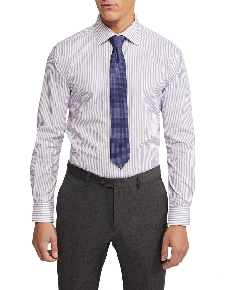 Oxford Islington Regular Striped Shirt In Purple 1 Oxford Islington Regular Striped Shirt In Purple