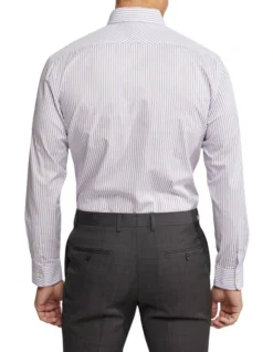 Oxford Islington Regular Striped Shirt In Purple 8 Oxford Islington Regular Striped Shirt In Purple -Myer Clothing Shop 948786220 3 1 720x928