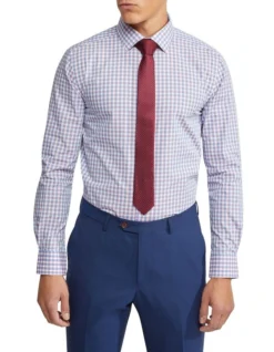 Oxford Beckton Checked Shirt In Pink/Blue