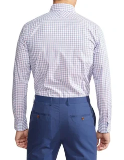 Oxford Beckton Checked Shirt In Pink/Blue -Myer Clothing Shop 948786490 3 1 720x928