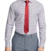 Oxford Islington Checked Luxury Shirt In Blue/Red